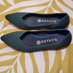 Rothy‘s The Point Emerald Green size 9W